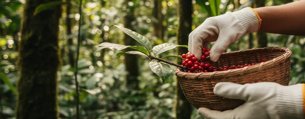 Pessoas marcando árvore na floresta